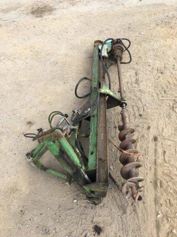 Tarière NC hydraulique - Occasion - Vis coulissante - Course 1200mm - Diamètre 200mm - Attelage 3 points orientable_1