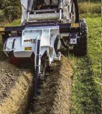 Trancheuse à chaîne CHD 120S pour chargeuses compactes - Profondeur de coupe max. 1200 mm_1