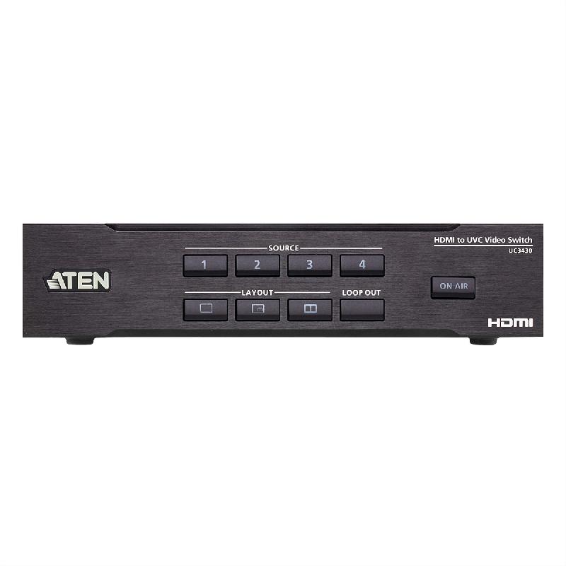 Aten uc3430 camlive™ pro 4k commutateur vidéo hdmi vers usb, 4 entrées_1