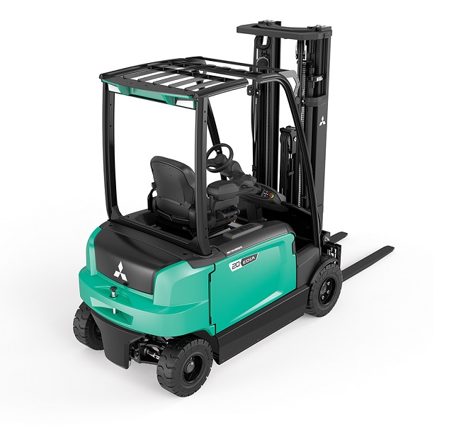 Chariot élévateur électrique compact Mitsubishi 3000 kg - 4 roues, 80 V, pneus pleins souples_1