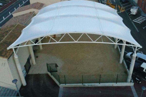 Couverture de terrain de boules sur mesure - Matériaux haute qualité - Normandie Structures_1