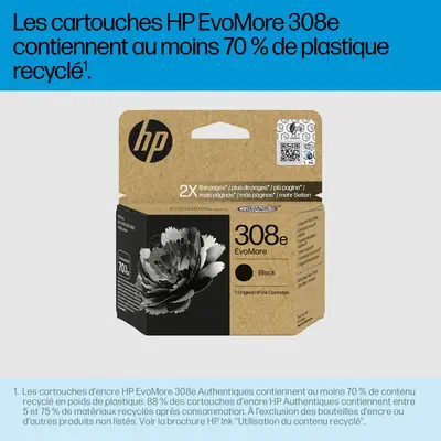 HP 308e Cartouche dencre authentique Noir EvoMore_1