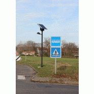 Lampadaire solaire urbain à LED en acier galvanisé thermolaqué de 3.5 m - 30 W / 3600 Lm - ARL-GL004_0