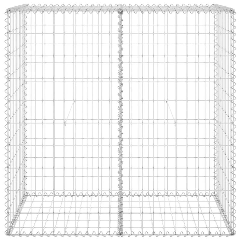Vidaxl mur en gabion avec couvercles acier galvanisé 100x60x100 cm 147813_1