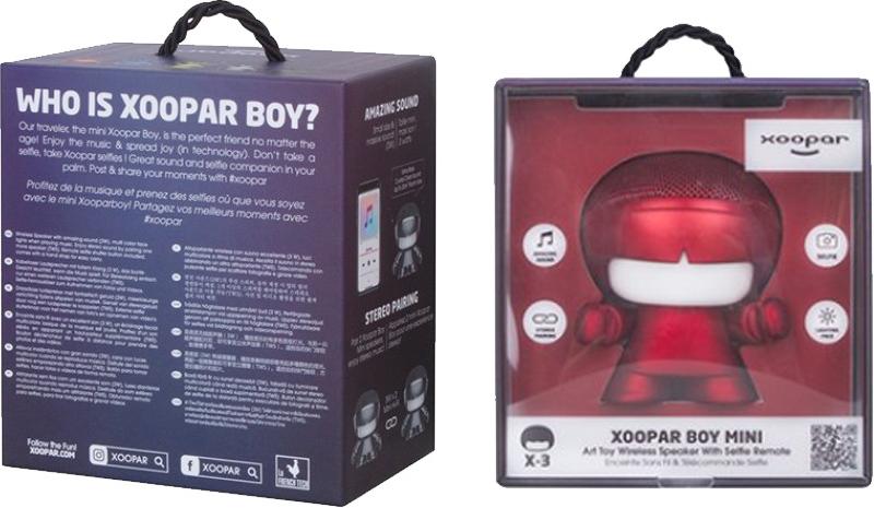 Xoopar - Enceinte nomade Mini XBoy Metallic rouge - Bluetooth - 930543_1