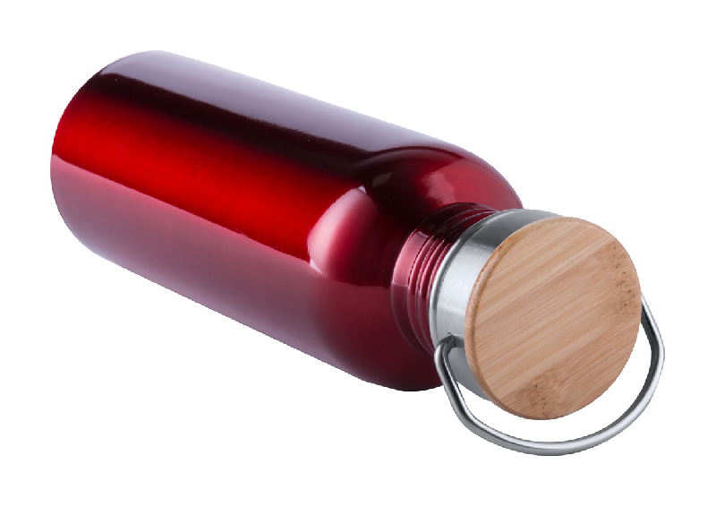 Gourde de sport - acier inoxydable coloré - bouchon en bambou - 750 ml_1