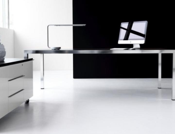 Bureau de direction FLY avec piètements en métal, l'élégance de la légèreté - Ref : V007_1