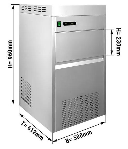 Machine à glaçons en grains - paillettes 100 kg - gaz écologique r290_1