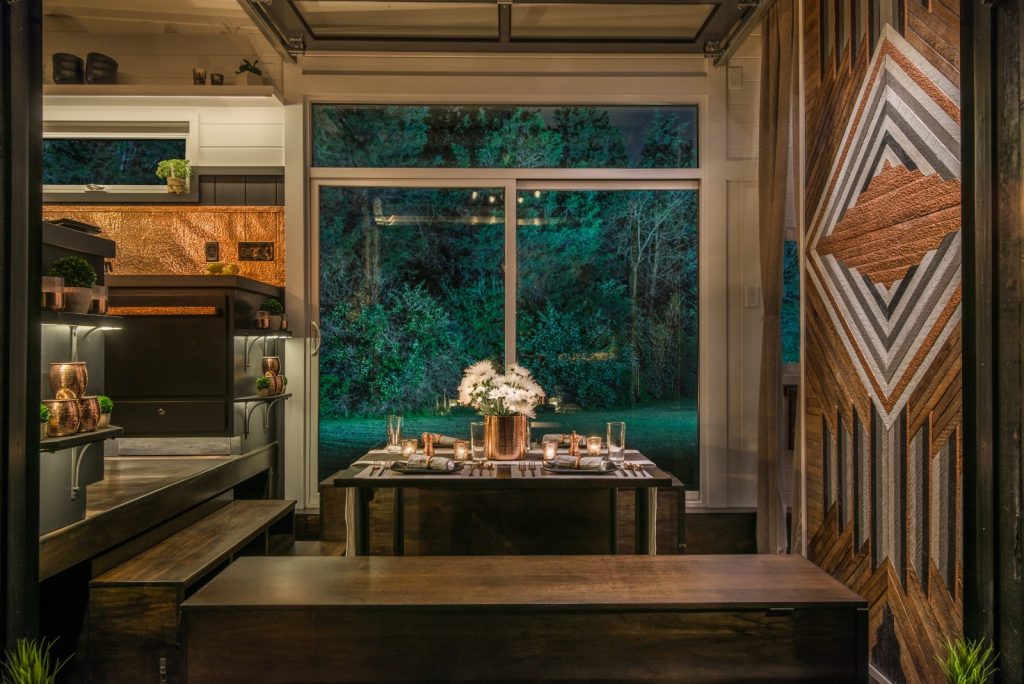 Petite maison haut de gamme avec deux chambres et cuisine de chef