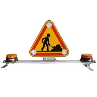 Barre Triflash 500 avec rabattement manuel - Classe 1 - 254433XA - Équipée gyrophare et charnière double effet_1