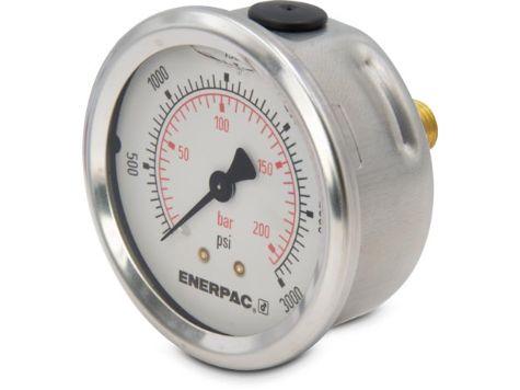 G2533SR, Manomètre, 63 mm Face, Montage arrière, Bain de glycérine, 200 bar pression maximale_1