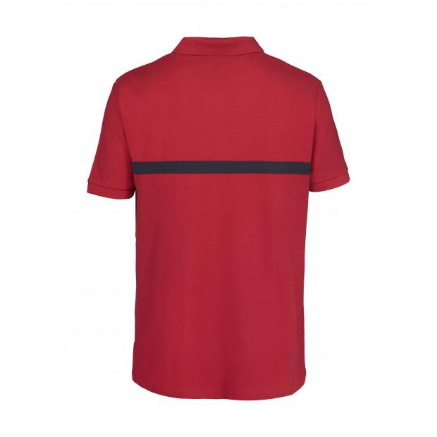 Polo - 100% coton 240 g/m², bande bleue marine - SSIAP neutre - CityGuard_1