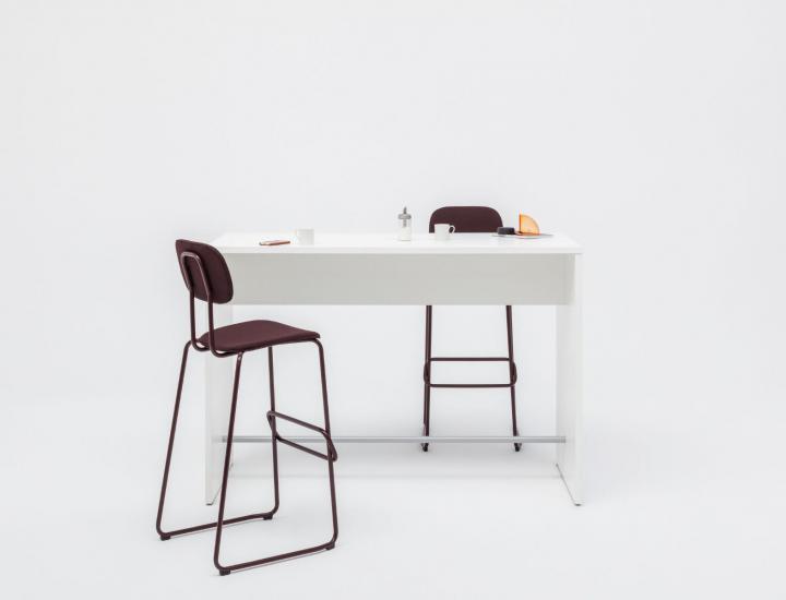 Table haute à piétement panneau OGI V - Ref : PSW52_1