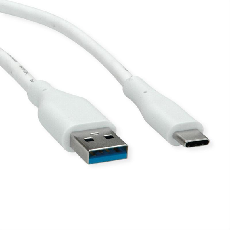 VALUE Câble USB 3.2 Gen 1, A-C, M/M, blanc, 3 m_1