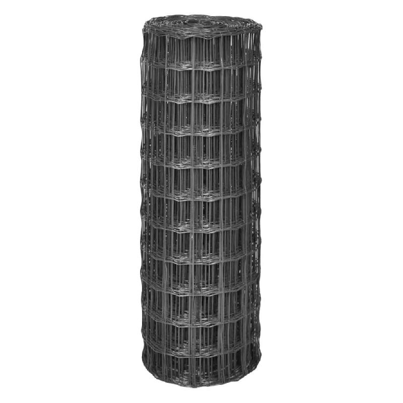 Vidaxl clôture euro acier 25 x 0,8 m gris 142514_1