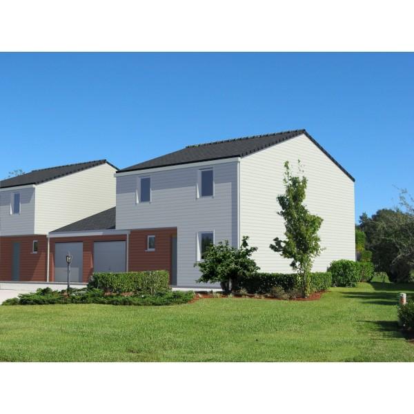 Maison à ossature en bois à étages - Optimale 9 - 100 m² habitables - 7 pièces - toit double pente - PMR - RT 2012_0