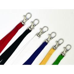 Cordon mousqueton sécurité - IDP10S - lot de 100, polyester, 90cm, 10mm, couleurs assorties_1