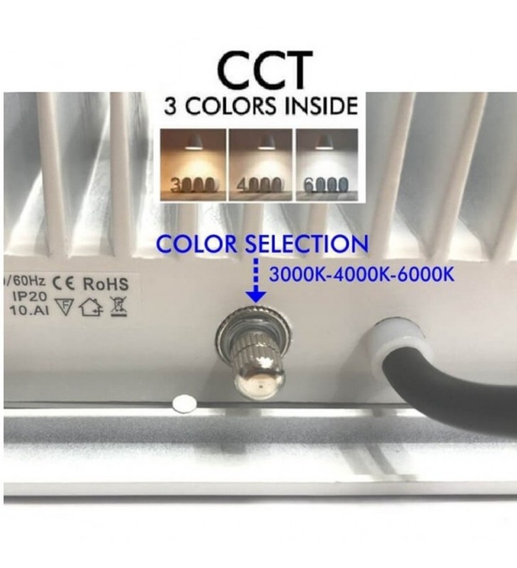 Eclairage vitrine orientable - 40w osram chip - réf escarec40w_1