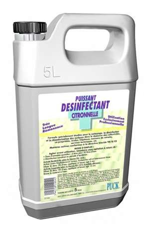 Nettoyant desinfectant desodorisant puissant citronelle special poubelles king bidon de 5l_1