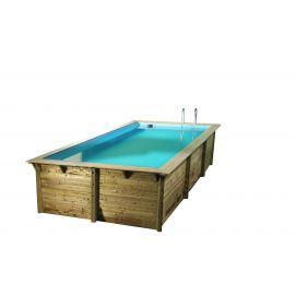 Piscine Sunwater 300x555 - H140cm - Bois FSC - Filtration à sable incluse - Ubbink_1