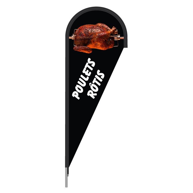 Oriflamme publicitaire - Vente de poulets rôtis_1