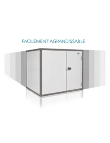 Petite chambre froide universelle avec panneaux crochetables entièrement interchangeables_1