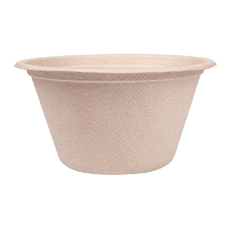 Saladier en bagasse naturelle 750ml Ø15,5x8,4cm par 600_1