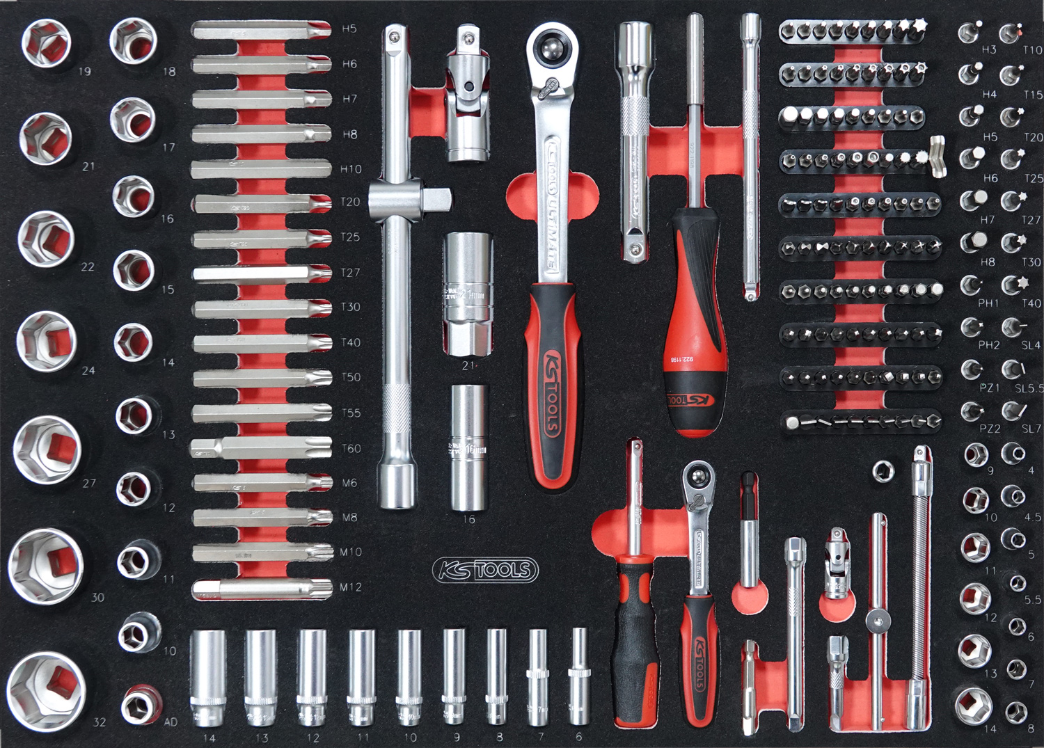 Servante d'atelier KS TOOLS One by One - 7 tiroirs, édition limitée avec 251 outils_1