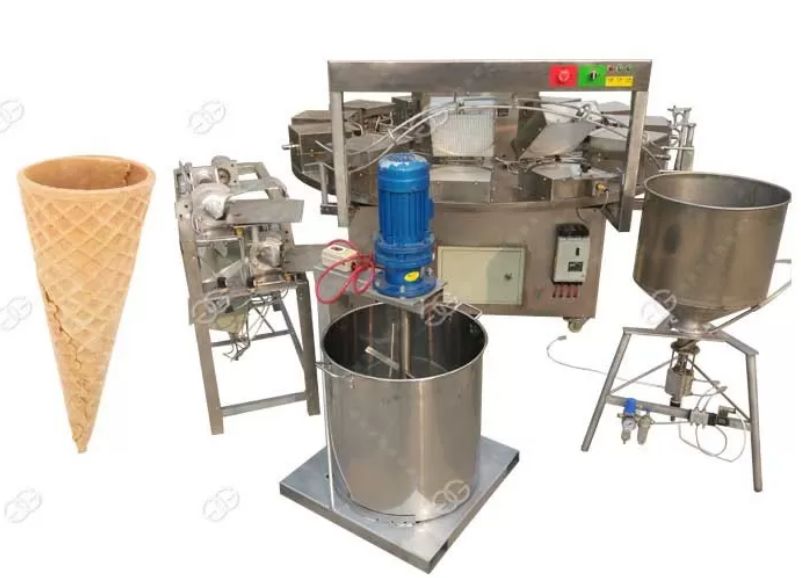 Appareil à cornet de glace professionnel - Henan Gelgoog - capacité 500 pcs/h en acier inoxydable 304_1
