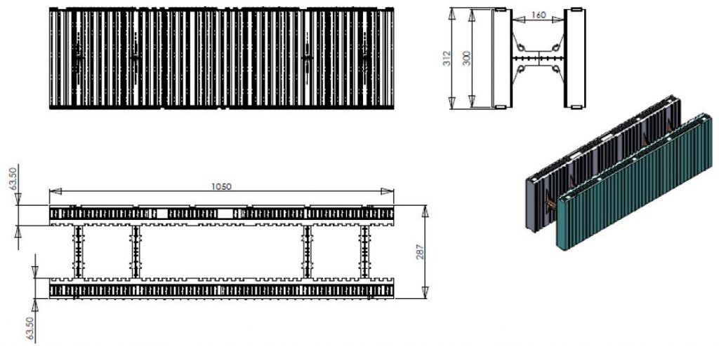Coffrage isolant pignon - Reverbloc - épaisseur du bloc 28 cm - R = 3.56_1