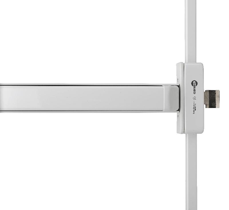 Serrure anti-panique S-PUSH 1 point réversible - laqué blanc - norme CE NF EN1125 - marque THIRARD_1