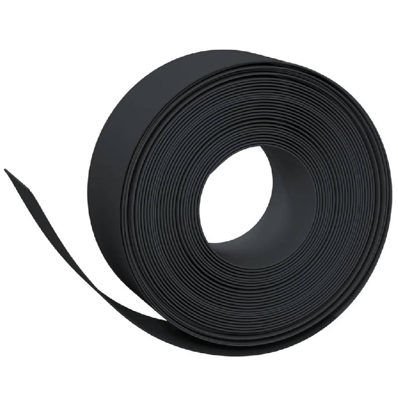 Vidaxl bordures de jardin 5 pcs noir 10 m 20 cm polyéthylène 3155459_1