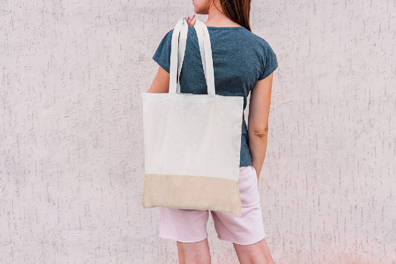 Tote bag publicitaire en jute et coton - anses longues - 120 g/m²_1