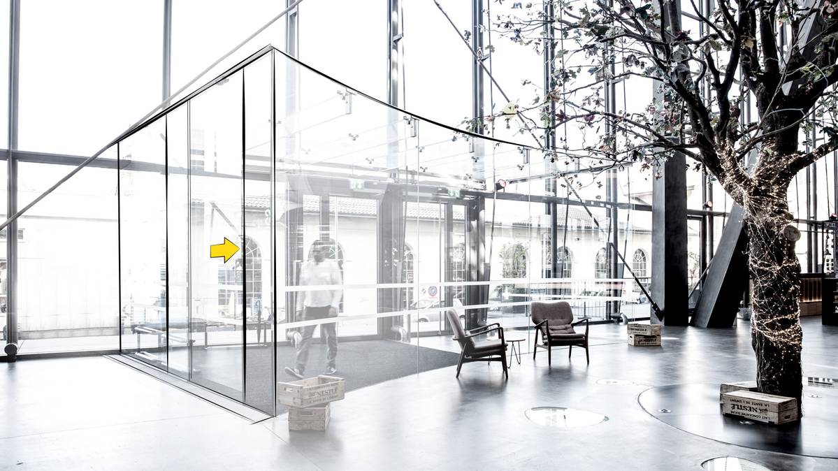 Portes coulissantes solutions spéciales - système d'entraînement modulaire et invisible_2