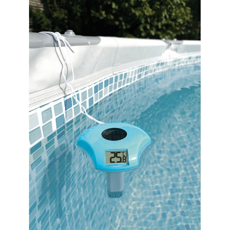 Thermomètre digital flottant pour piscine - Énergie solaire - Étanche IPX8 - Modèle 3220T_1