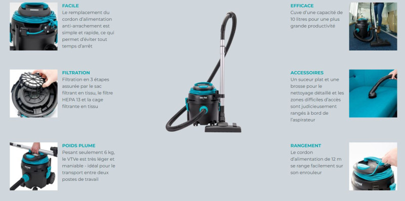 Aspirateur vtve eco 800w filtration hepa truvox_1
