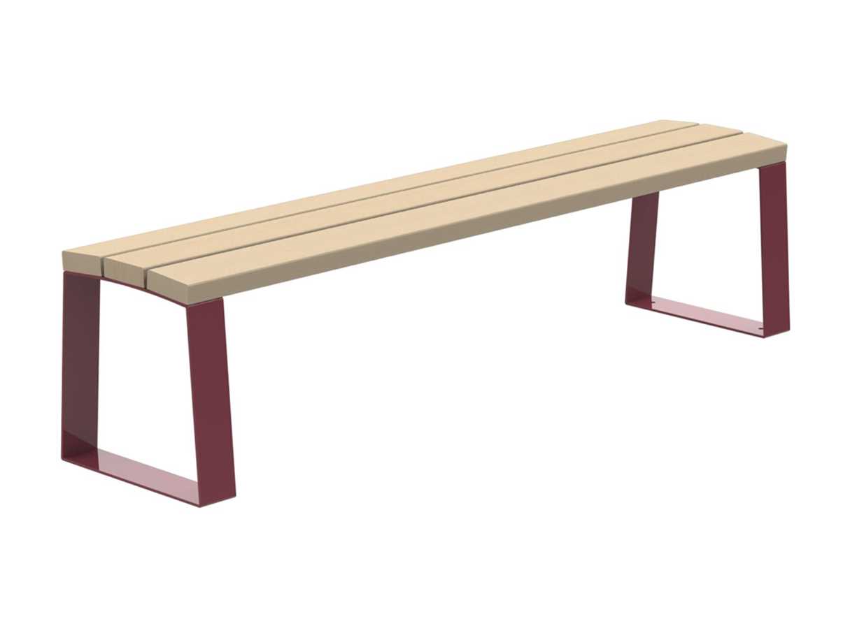 Banc urbain en métal traité anti-corrosion