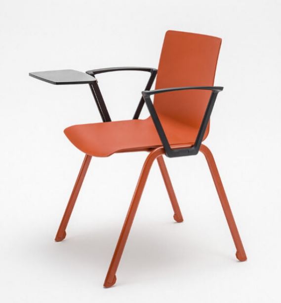 Chaise de formation fonctionnelle SHILA - tablette rabattable, empilable et disponible en plusieurs coloris pour salle de conférences et espaces de formation_1