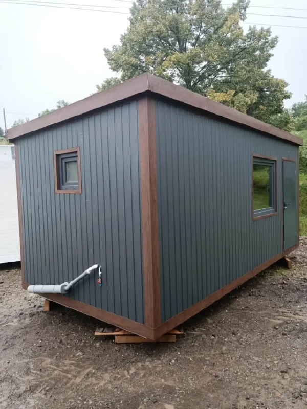 Module résidentiel préfabriqué de 17 m² - reconditionné avec isolation 10 cm, salle de bain complète et fenêtres oscillo-battantes_1