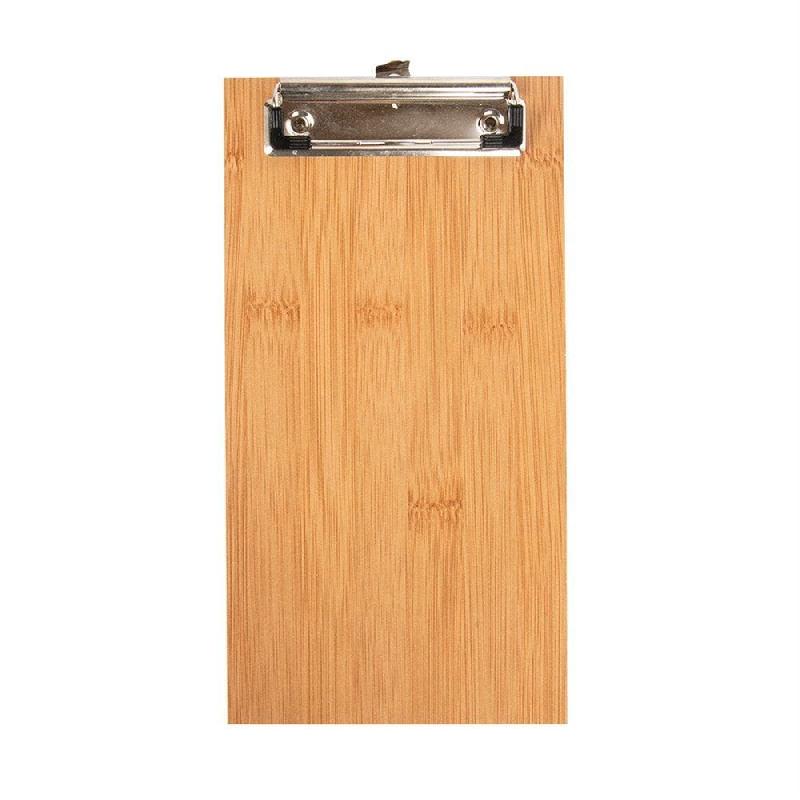 Porte menu bambou à clip métal 13x24,5x0,4cm_1