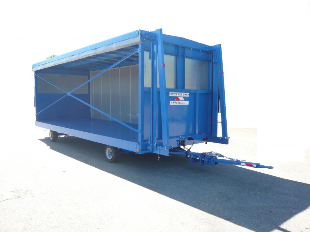 Remorque industrielle Super structure pour le transfert de pièces automobiles - Capacité 6 T - MILOCO: 1919_1