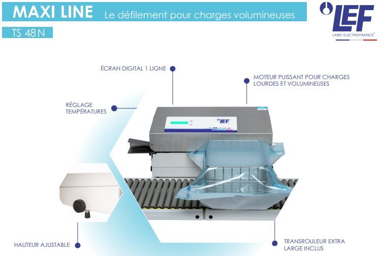 Thermosoudeuse Maxi Line TS 48N - pour charges lourdes et volumineuses jusqu'à 10 kg - Fabriquée en France_1
