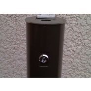 Cendrier sur pied de ville Classico - Hauteur 1000mm - Diamètre 110mm - Éteignoir en acier inox_1