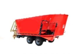 1611 - Mélangeuse agricole Zagroda - capacité 14m³ avec 2 vis verticales et pesage électronique_1