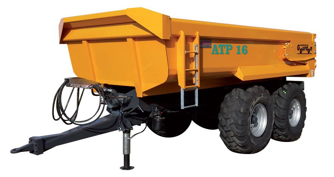 Apt - benne terrassière Gourdon - CU : de 13 à 20t - caisse demi-ronde tout HARDOX® 450_1