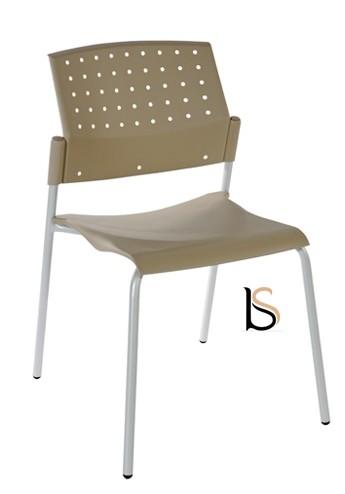 Chaise empilable en polypropylene tiko - noir_1