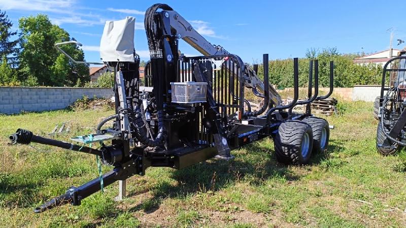 Multiforest TREJON MF1202 - Grue V7300 - Remorque forestière professionnelle neuve - 12 tonnes_1