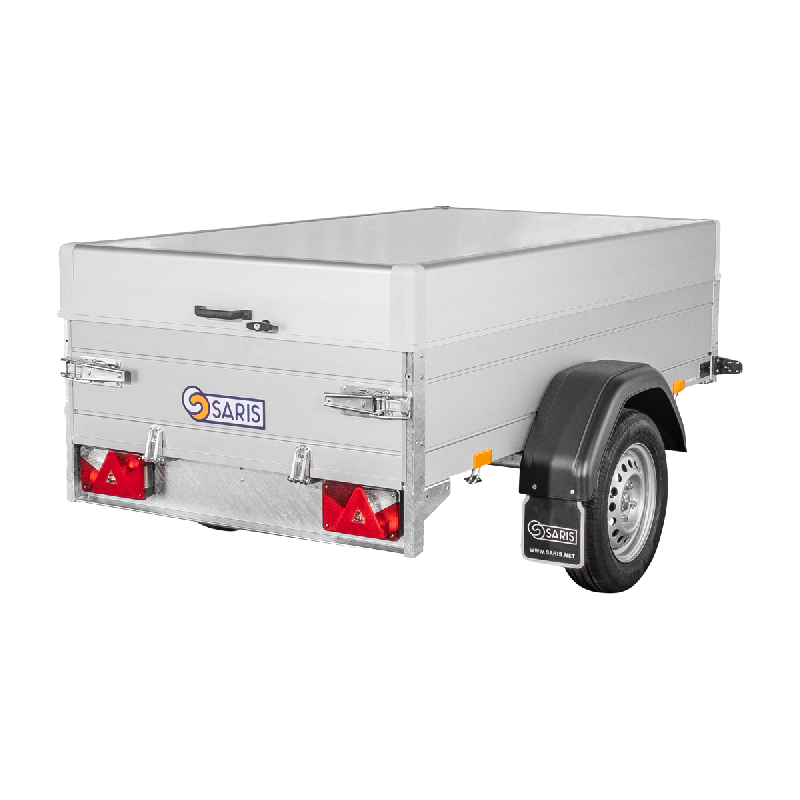 Remorque Saris MCALU PRO BV135 - Capot sécurisé - 1350 Kg - 205 x 133 x H 50 cm - 1 essieu freiné_1