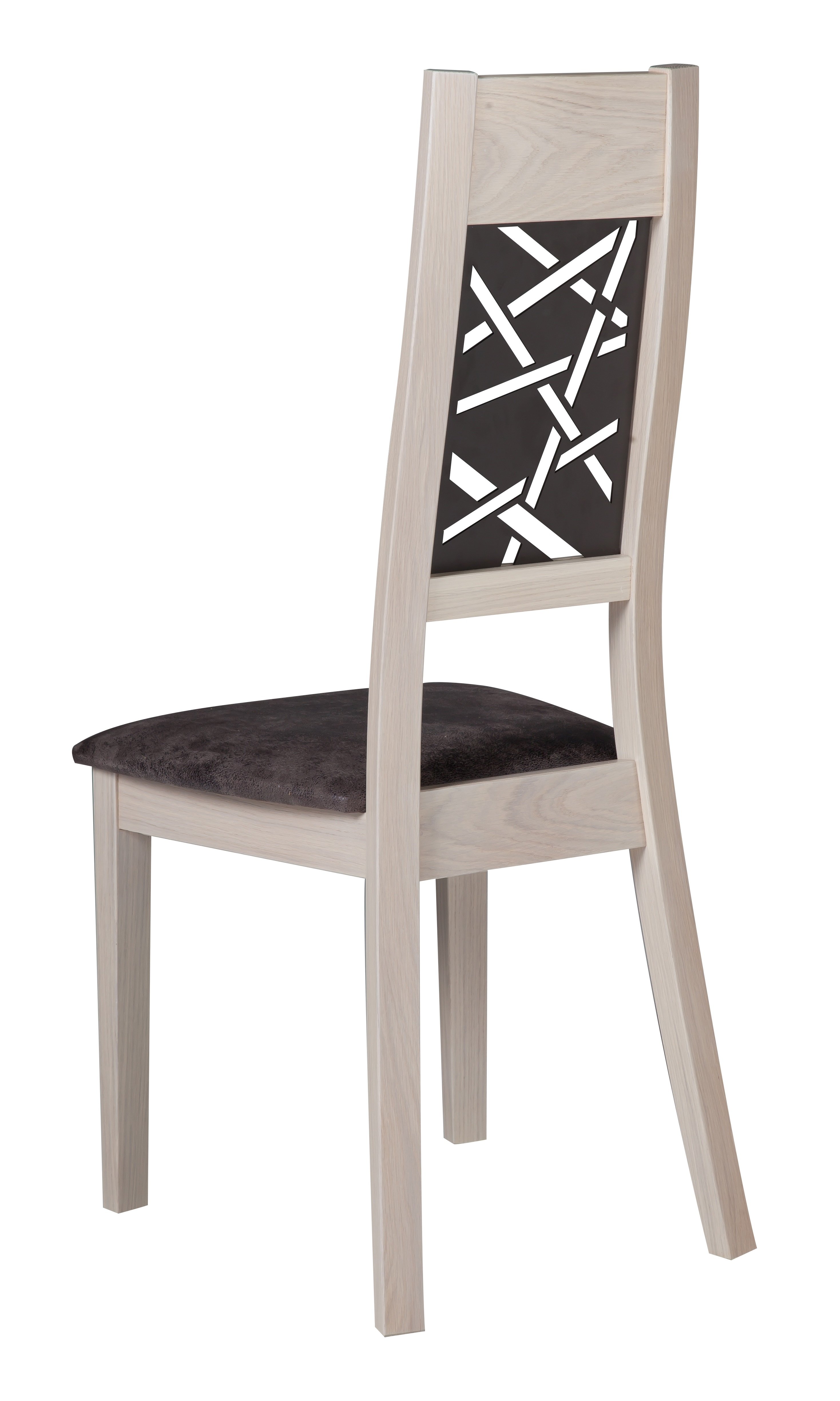 Chaise Camille en bois massif et métal - fabrication française, modèle en chêne avec finitions personnalisables_1