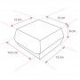 Grande boîte hamburger kraft brun - 14,5 cm - résistante aux graisses et chocs - conditionnée par 400_1